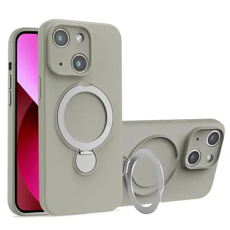 Liquid Silicone MagSafe Holder Phone Case