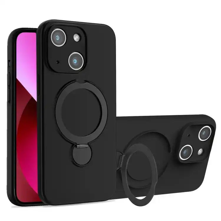 Liquid Silicone MagSafe Holder Phone Case