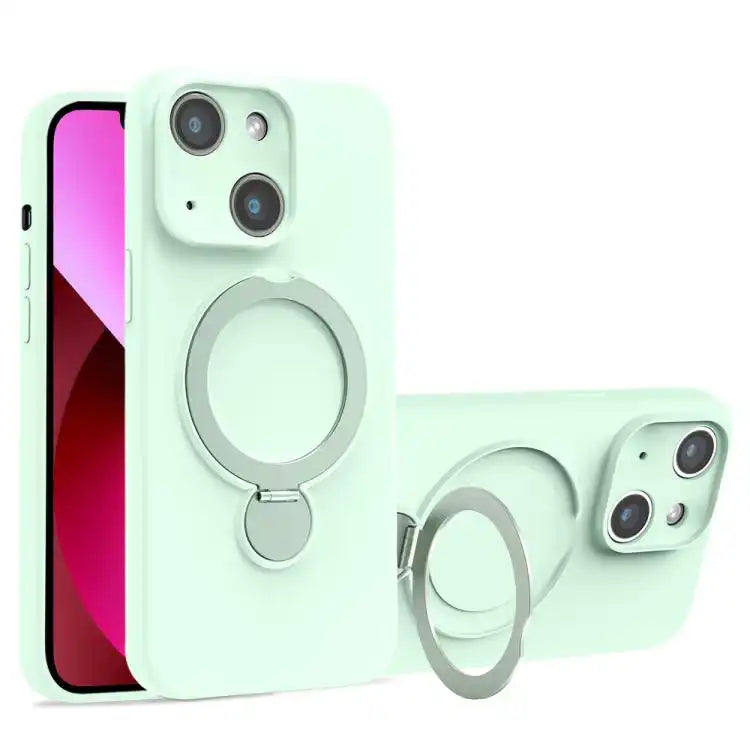 Liquid Silicone MagSafe Holder Phone Case