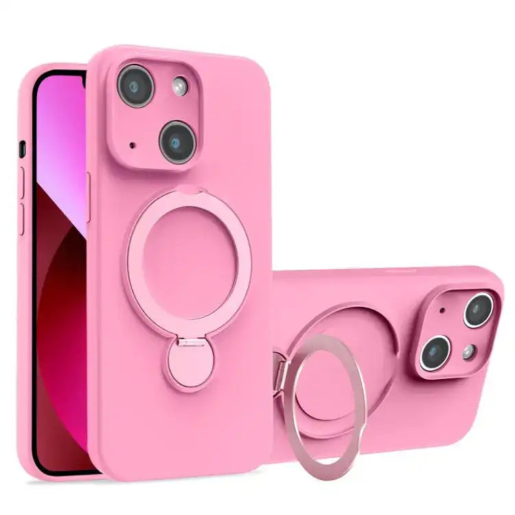 Liquid Silicone MagSafe Holder Phone Case