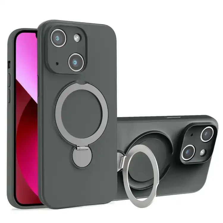 Liquid Silicone MagSafe Holder Phone Case