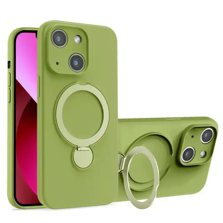 Liquid Silicone MagSafe Holder Phone Case