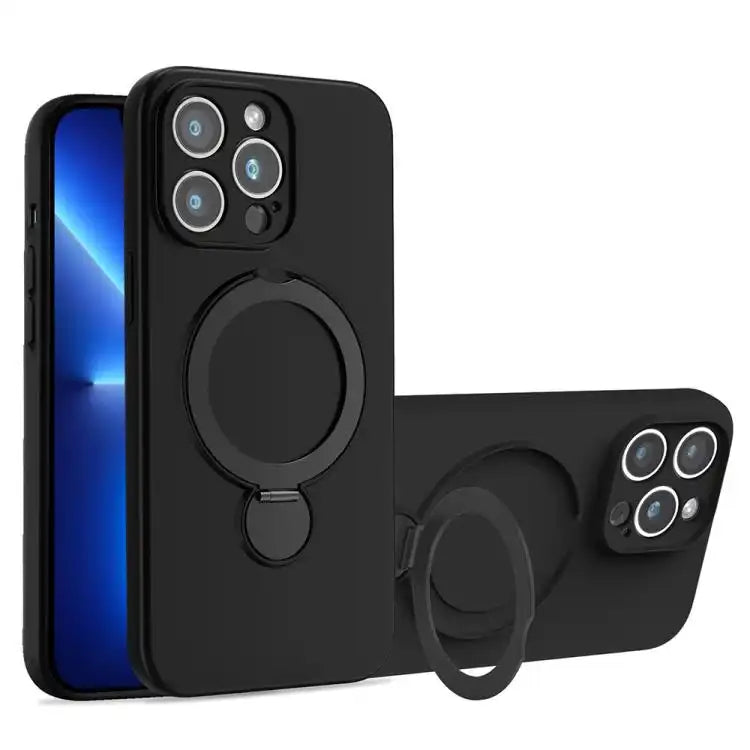 Liquid Silicone MagSafe Holder Phone Case