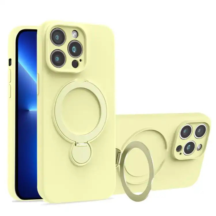 Liquid Silicone MagSafe Holder Phone Case