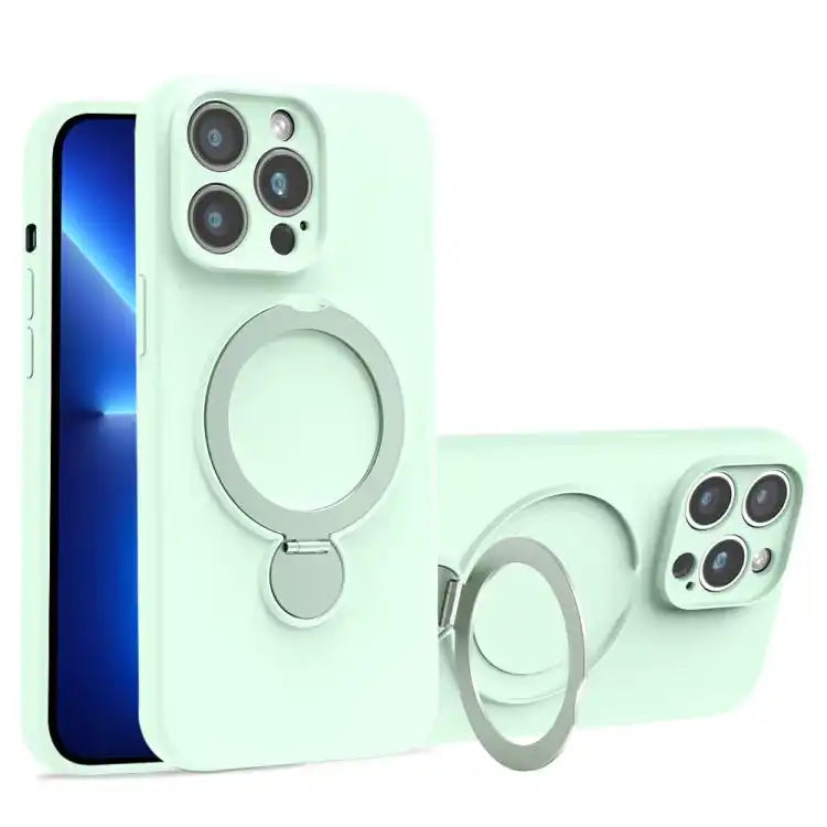 Liquid Silicone MagSafe Holder Phone Case