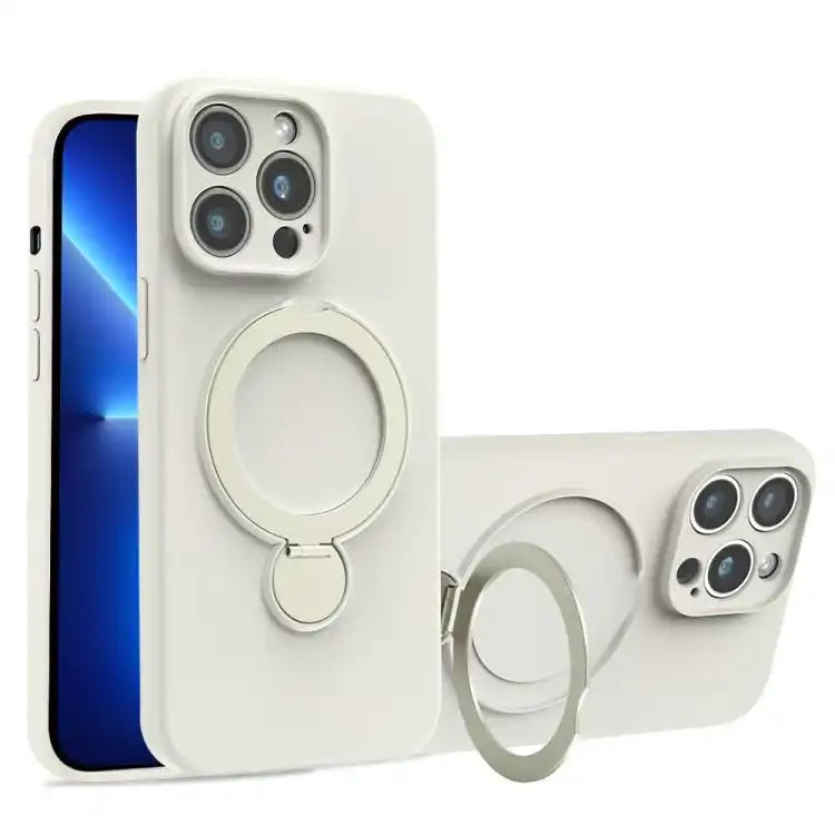 Liquid Silicone MagSafe Holder Phone Case