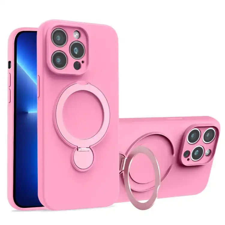 Liquid Silicone MagSafe Holder Phone Case