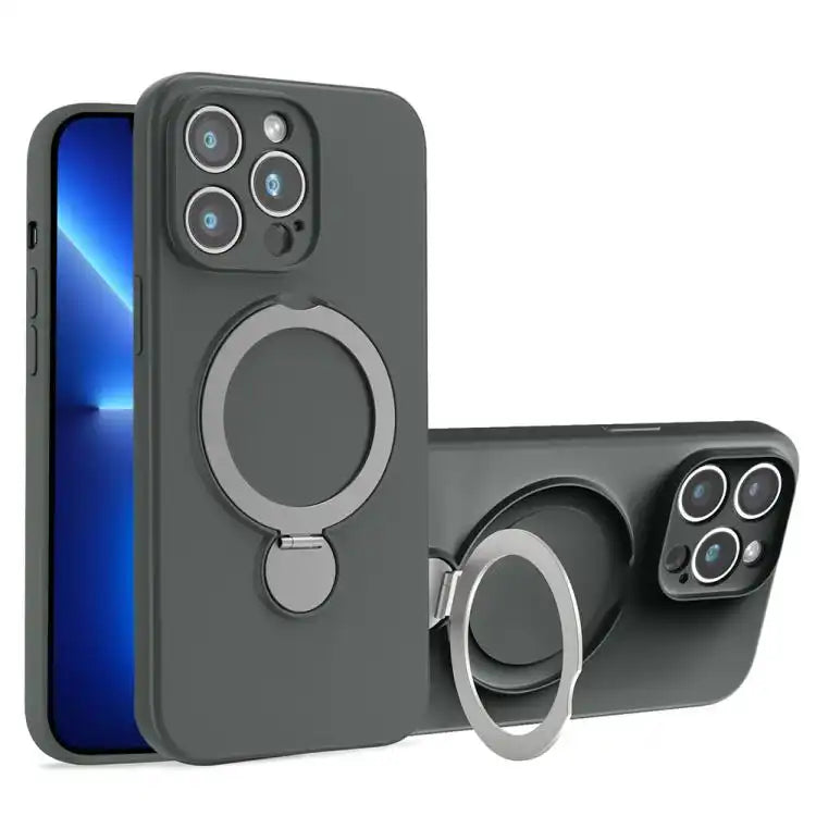 Liquid Silicone MagSafe Holder Phone Case