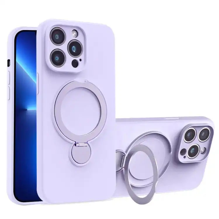 Liquid Silicone MagSafe Holder Phone Case