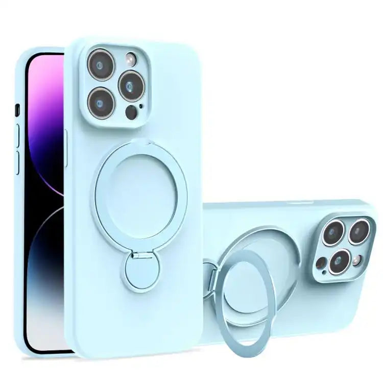 Liquid Silicone MagSafe Holder Phone Case