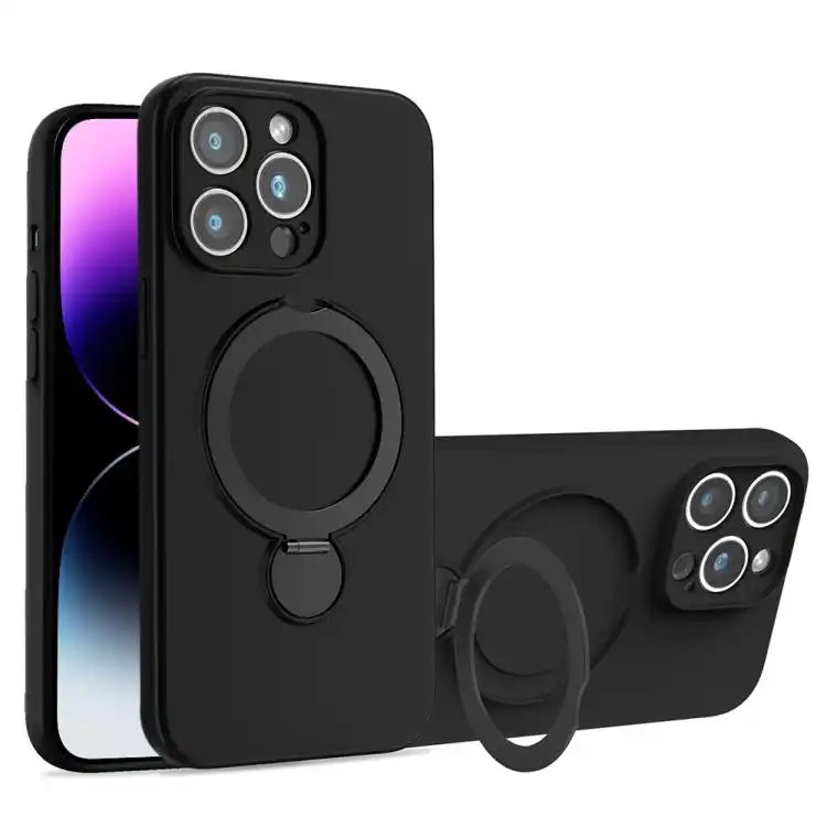 Liquid Silicone MagSafe Holder Phone Case