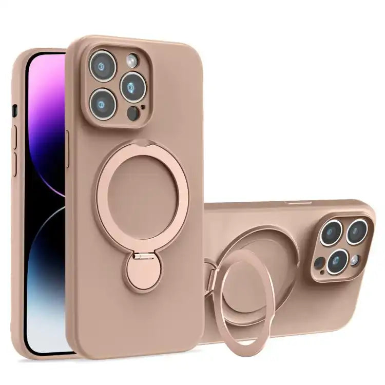 Liquid Silicone MagSafe Holder Phone Case