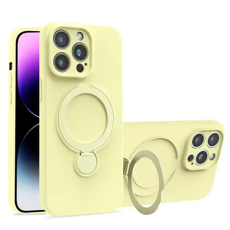 Liquid Silicone MagSafe Holder Phone Case
