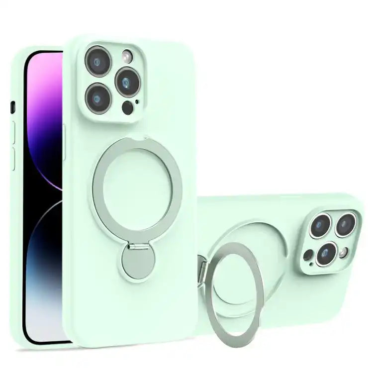 Liquid Silicone MagSafe Holder Phone Case