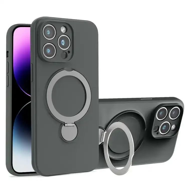Liquid Silicone MagSafe Holder Phone Case