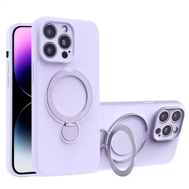 Liquid Silicone MagSafe Holder Phone Case