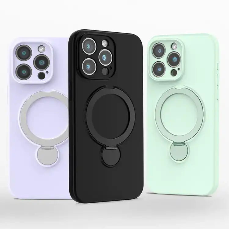 Liquid Silicone MagSafe Holder Phone Case