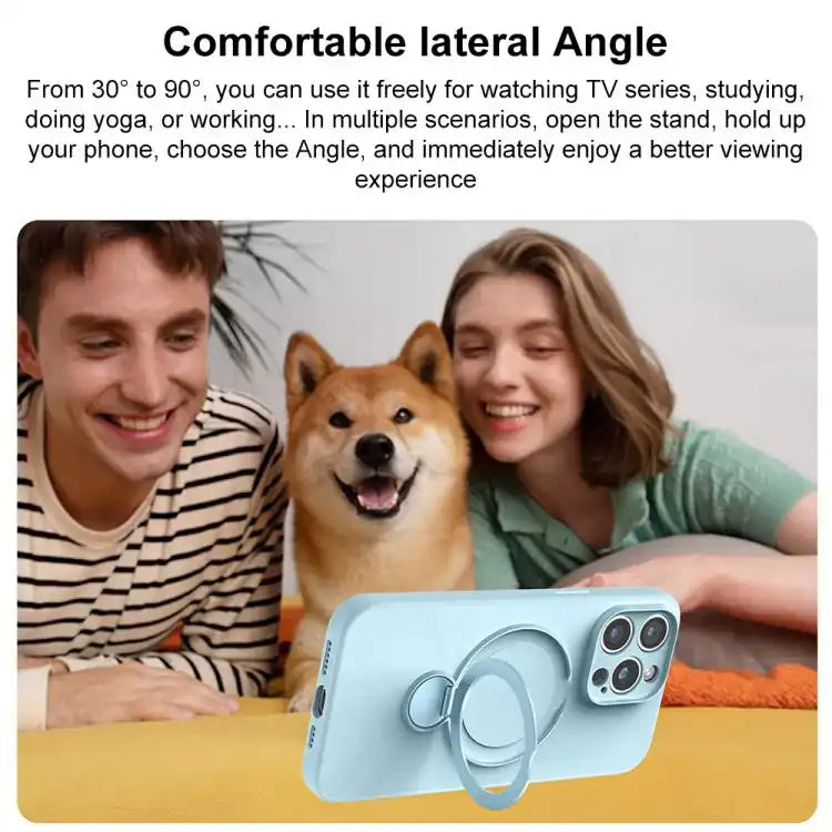 Liquid Silicone MagSafe Holder Phone Case