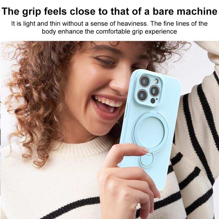 Liquid Silicone MagSafe Holder Phone Case