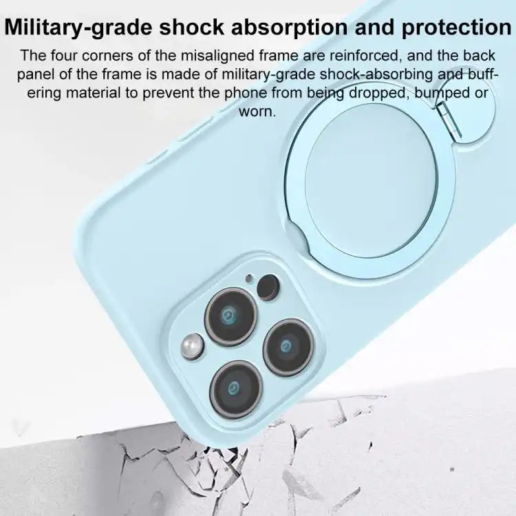 Liquid Silicone MagSafe Holder Phone Case