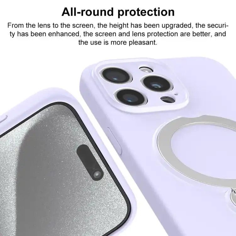 Liquid Silicone MagSafe Holder Phone Case