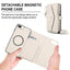 Multifunctional Wallet Detachable Leather Phone Case with Lanyard