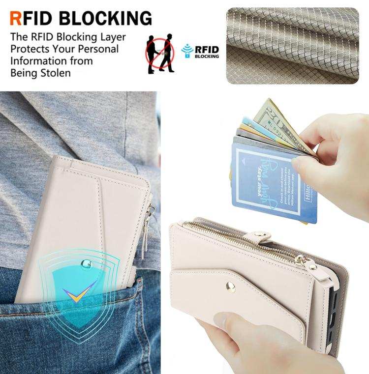 Multifunctional Wallet Detachable Leather Phone Case with Lanyard