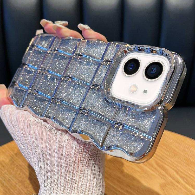 Wavy Texture Gradient Glitter Paper TPU Phone Case