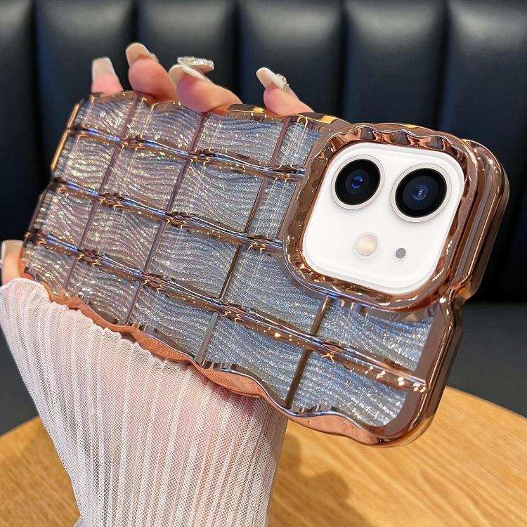 Wavy Texture Water Ripples Glitter Paper TPU Phone Case