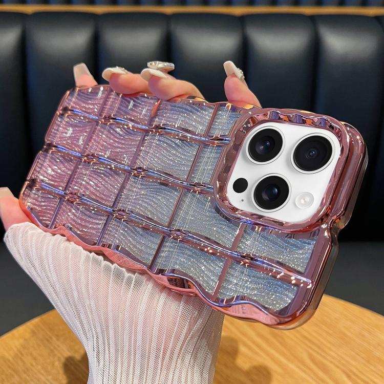 Wavy Texture Water Ripples Glitter Paper TPU Phone Case