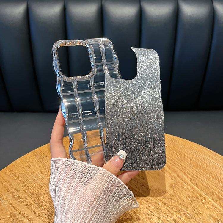 Wavy Texture Water Ripples Glitter Paper TPU Phone Case