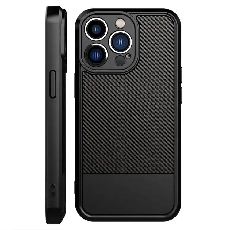 Carbon Fiber Series Fine Hole TPU Phone Case
