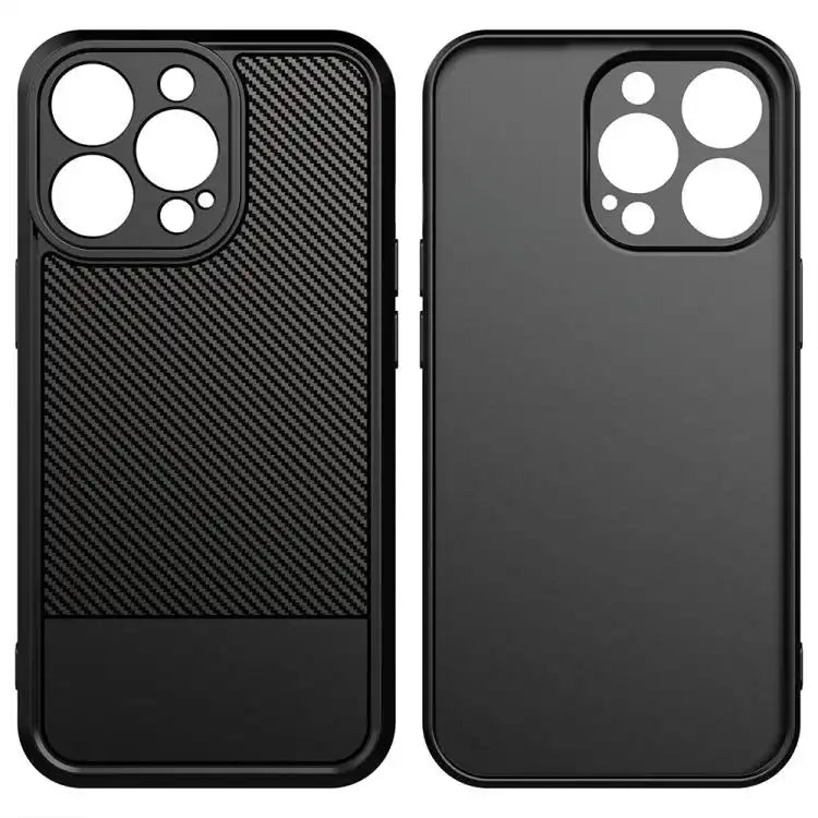 Carbon Fiber Series Fine Hole TPU Phone Case