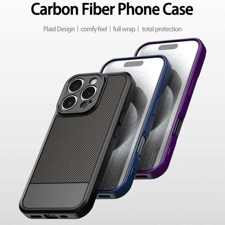 Carbon Fiber Series Fine Hole TPU Phone Case