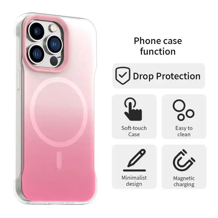 Borderless Series Magnetic MagSafe Gradient Color Phone Case