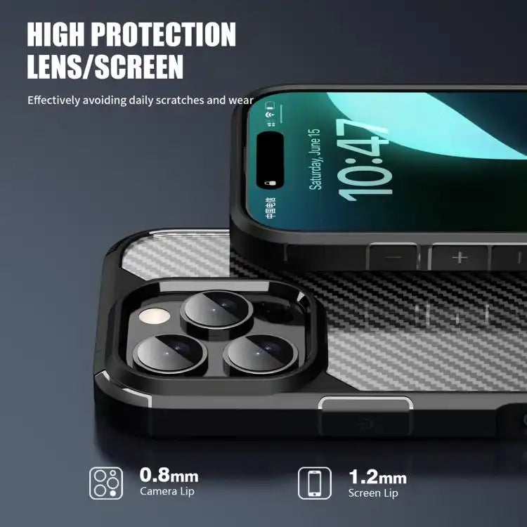 iPAKY Pioneer Series Carbon Fiber PC+TPU Phone Case
