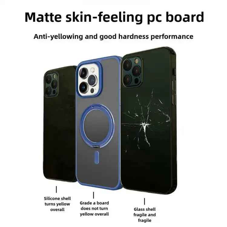 Kalebol Rotating Holder MagSafe PC Hybrid TPU Phone Case