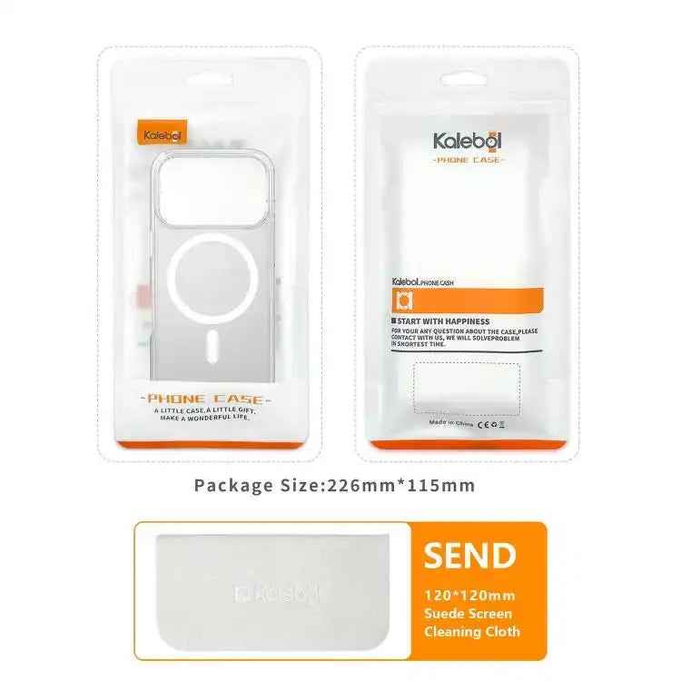 Kalebol Metal Lens Frame MagSafe Holder Frosted PC Phone Case