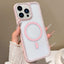 Large Lens Hole Rhinestone Frame MagSafe Phone Case