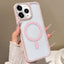 Large Lens Hole Rhinestone Frame MagSafe Phone Case