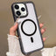 Large Lens Hole Rhinestone Frame MagSafe Phone Case