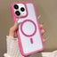 Large Lens Hole Rhinestone Frame MagSafe Phone Case