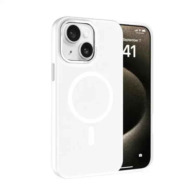Kalebol Metal Lens Frame MagSafe Frosted PC Phone Case