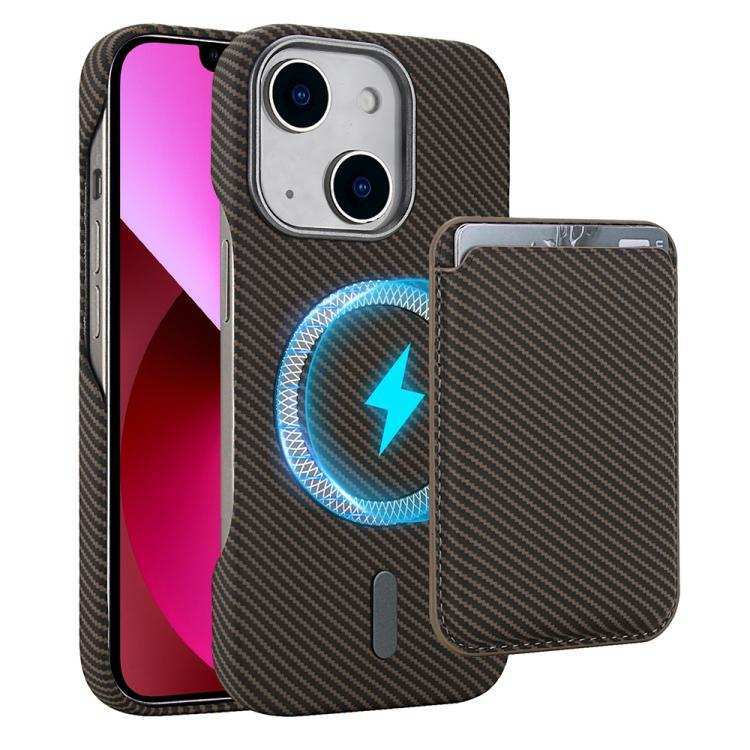 Carbon Fiber MagSafe Magnetic Card Holder Phone Case