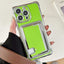 Side Insert Card Slot Electroplated TPU Phone Case