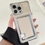 Side Insert Card Slot Electroplated TPU Phone Case