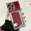 Side Insert Card Slot Electroplated TPU Phone Case