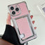 Side Insert Card Slot Electroplated TPU Phone Case