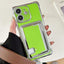 Side Insert Card Slot Electroplated TPU Phone Case