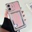Side Insert Card Slot Electroplated TPU Phone Case